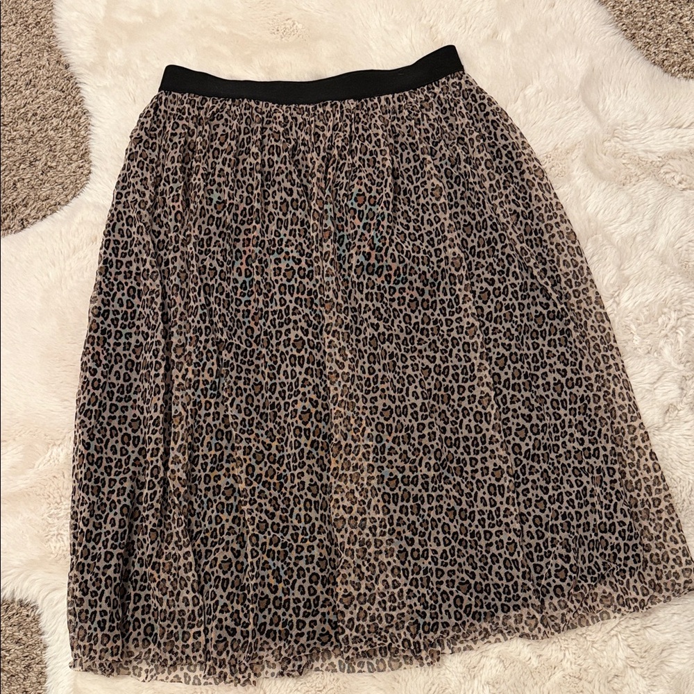 A New Day leopard tulle skirt